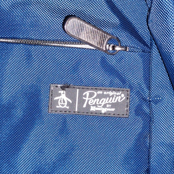 🙀ORIGINAL PENGUIN by MUNSINGWEAR Trio Collection Backpack in Blue/Black - Picture 11 of 16